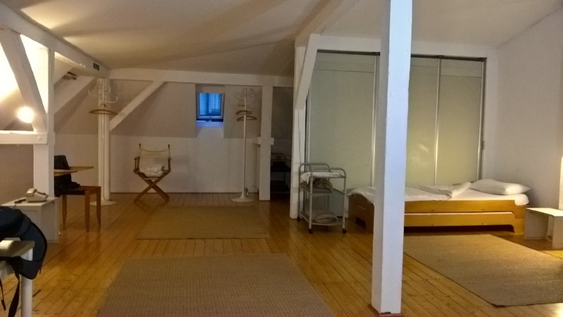 The attic room at Pension Aller